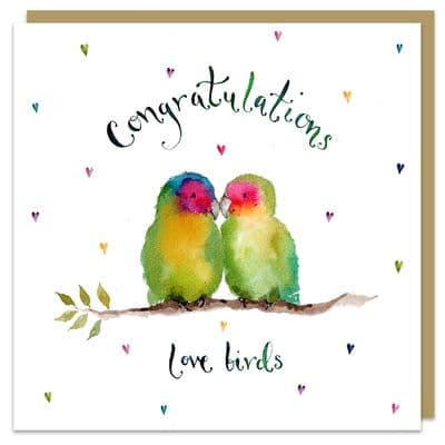 Louise Mulgrew | Congratulations Love Birds Card