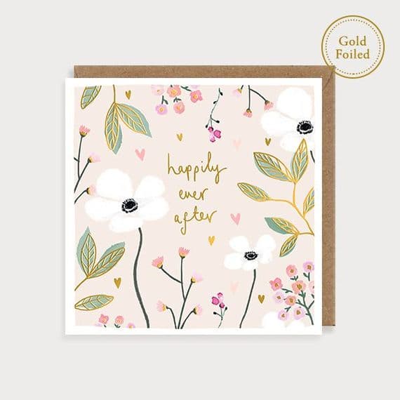 Louise Mulgrew Design Illustrated Cards | Happily Ever After Wedding Card
