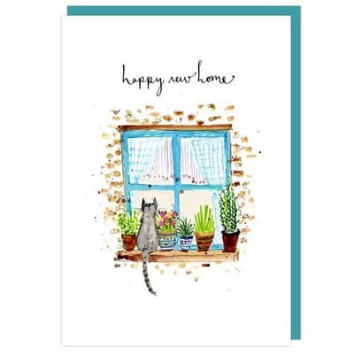 Louise Mulgrew | Happy New Home Cat Card