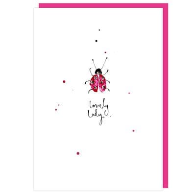 Louise Mulgrew | Lovely Lady Ladybird Card