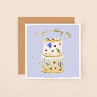 Louise Mulgrew | Wedding Day Cake Card