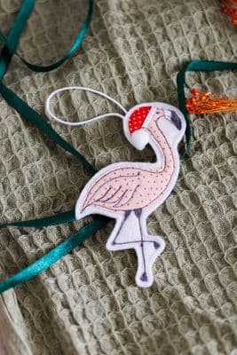 Lucy Leach | Christmas Flamingo Decoration