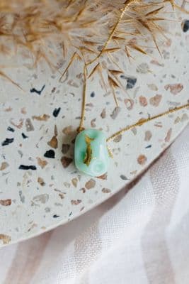 Margaret Napier | Fragment Pendant | Tea Green