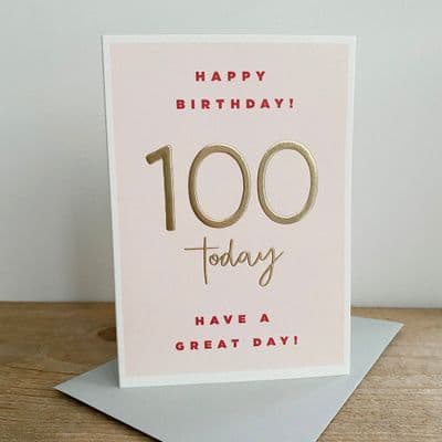 Megan Claire | 100th Birthday Pink Card