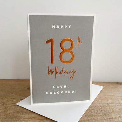 Megan Claire | 18th Birthday Grey Card