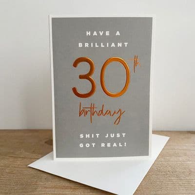Megan Claire | 30th Birthday Grey Card