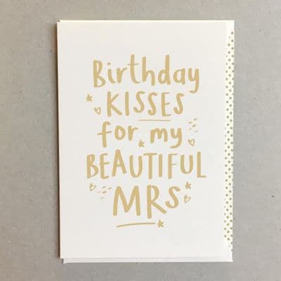 Megan Claire | Beautiful Mrs Birthday Card