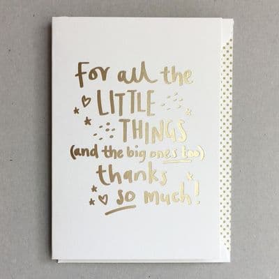 Megan Claire | Little Things Thank You Card