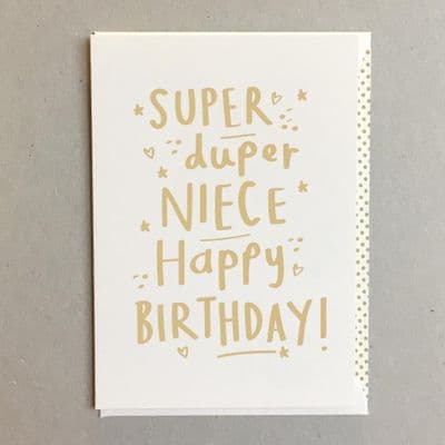 Megan Claire | Super Duper Niece Birthday Card