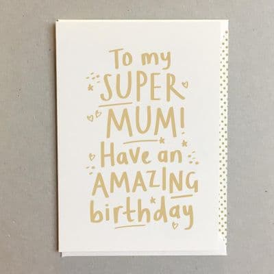 Megan Claire | Super Mum Birthday Card