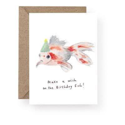 Melissa Western | Make a Wish Birthday Fish Card