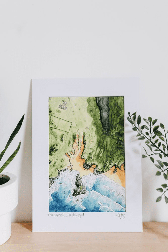 Digby Illustration | Michael Digby Artist | Murder Hole Beach Donegal Print | Northern Ireland