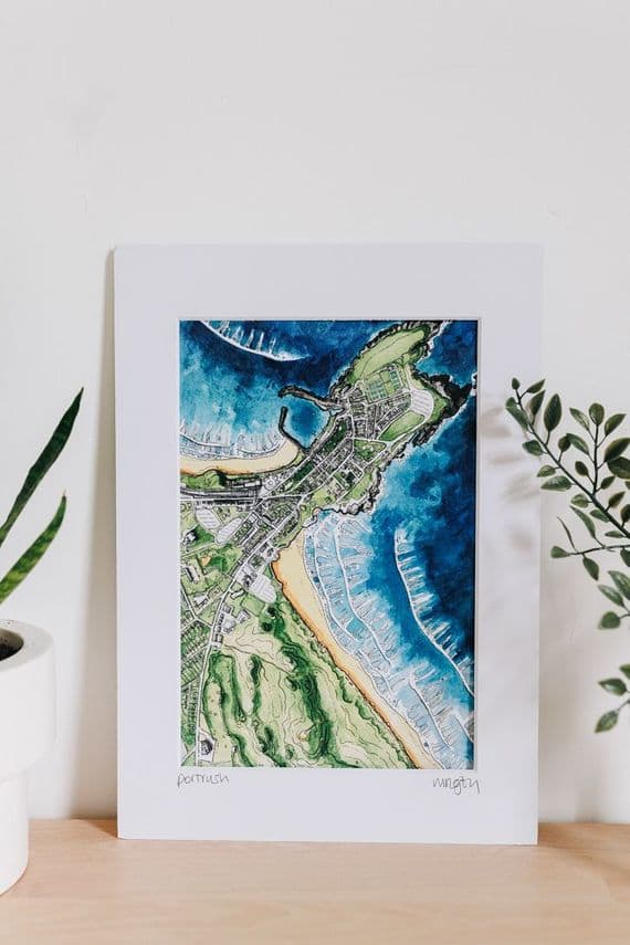 Digby Illustration | Michael Digby Artist | Portrush North Coast Print | Northern Ireland