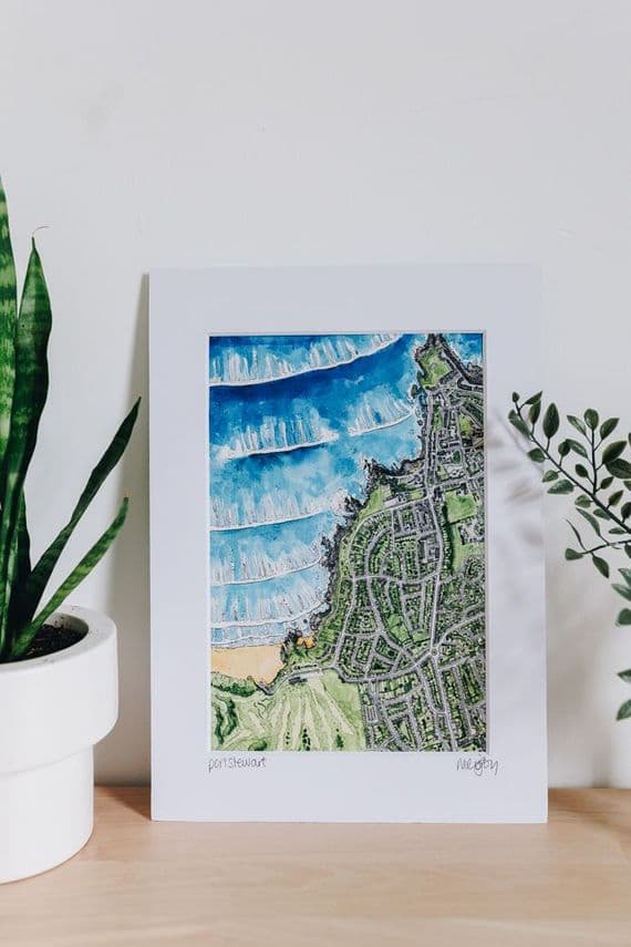 Digby Illustration | Michael Digby Artist | Portstewart Strand Print | Northern Ireland