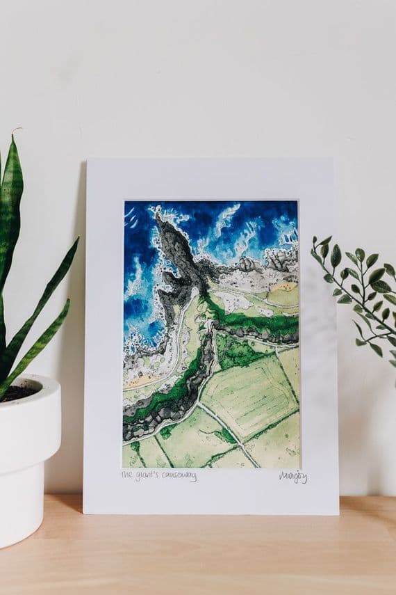 Digby Illustration | Michael Digby Artist | The Giant's Causeway North Coast Print | Northern Ireland