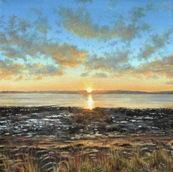 Naomi Singleton Hanna Artist | Breaking Dawn Belfast Lough to Holywood Print | Irish Art | Northern Ireland