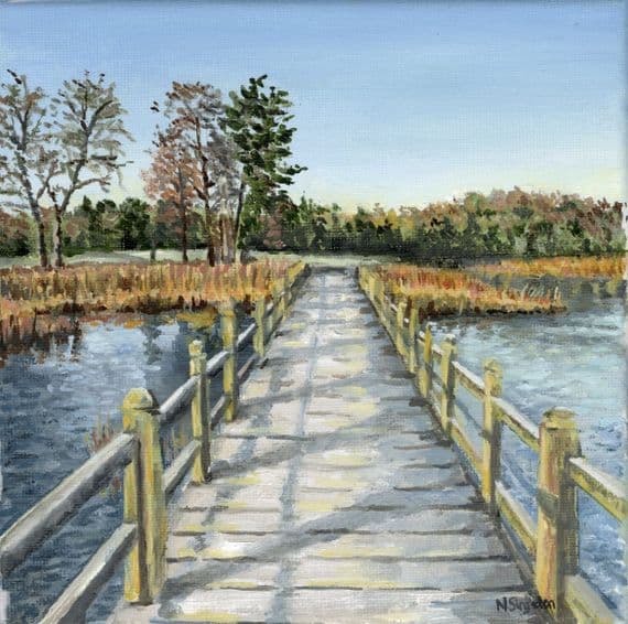 Naomi Singleton Hanna Artist | Crossing Over Lough Erne Print | Irish Art | Northern Ireland