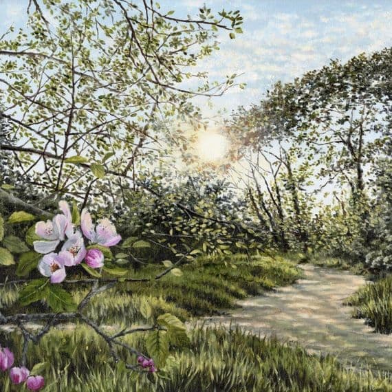 Naomi Singleton Hanna Artist | First Blossom Northern Irish Countryside Print | Irish Art | Northern Ireland