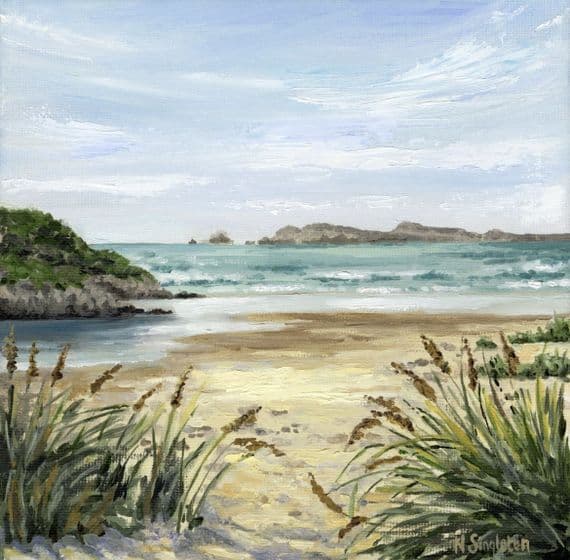 Naomi Singleton Hanna Artist | Summer Breeze Carrickfinn Beach Donegal Print | Irish Art | Northern Ireland