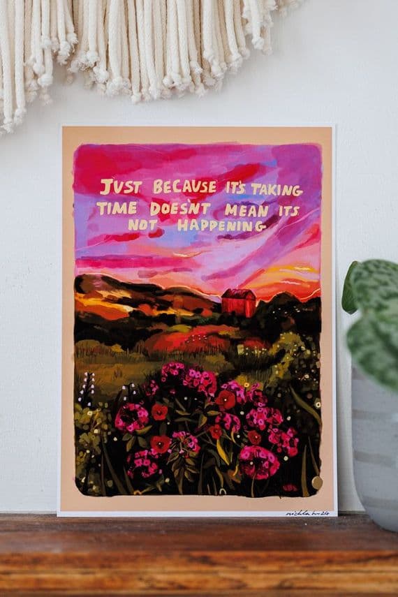 Nichola Irvine Illustration | Doesn't Mean It's Not Happening Print | Northern Ireland