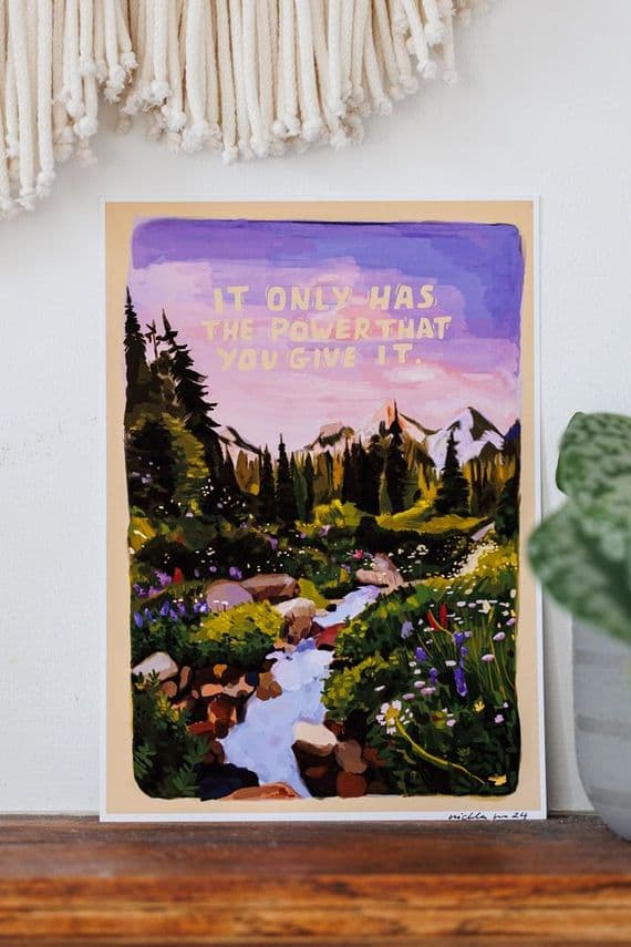 Nichola Irvine Illustration | It Only Has The Power You Give It Print | Northern Ireland