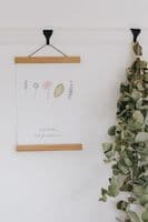 Creamore Mill | A4 & A3 Natural Oak Picture Hangers | Magnetic Poster Frame