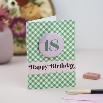 Oh Squirrel | 18th Birthday Badge Card
