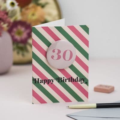 Oh Squirrel | 30th Birthday Badge Card