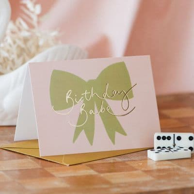 Oh Squirrel | Birthday Babe Bow Card