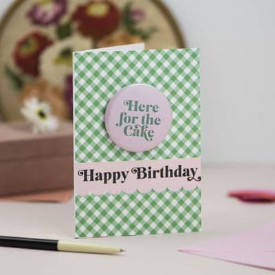 Oh Squirrel | Cake Birthday Badge Card