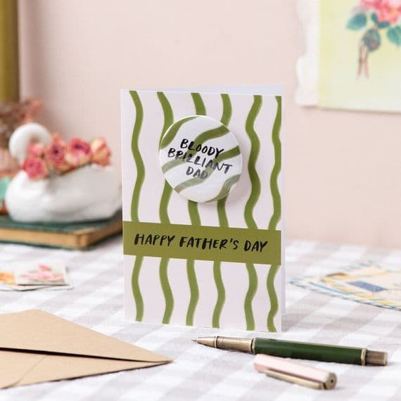 Oh Squirrel Stationery Cards | Happily Father's Day Hand Lettered Wedding Card | Katie Wagstaff Artist