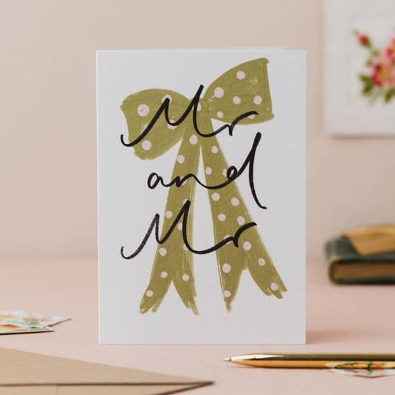 Oh Squirrel Stationery & Cards | Mr and Mr Gay Wedding Card | Katie Wagstaff | London