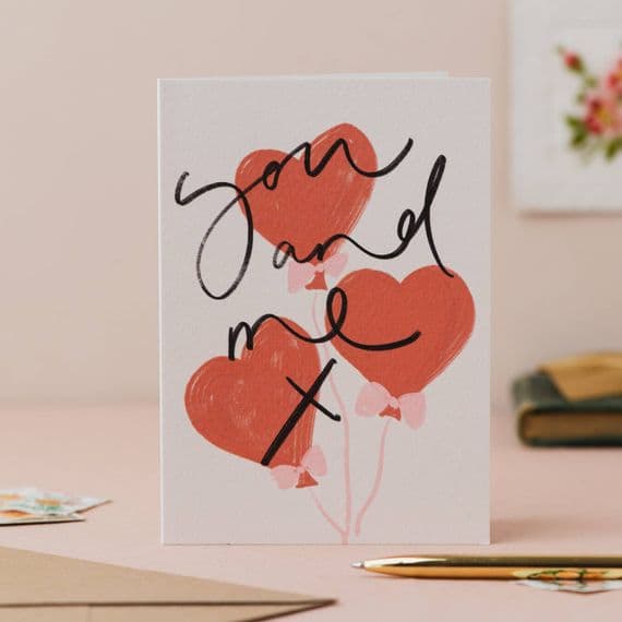 Oh Squirrel Stationery & Cards | You and Me Valentine's Day Card | Katie Wagstaff | London