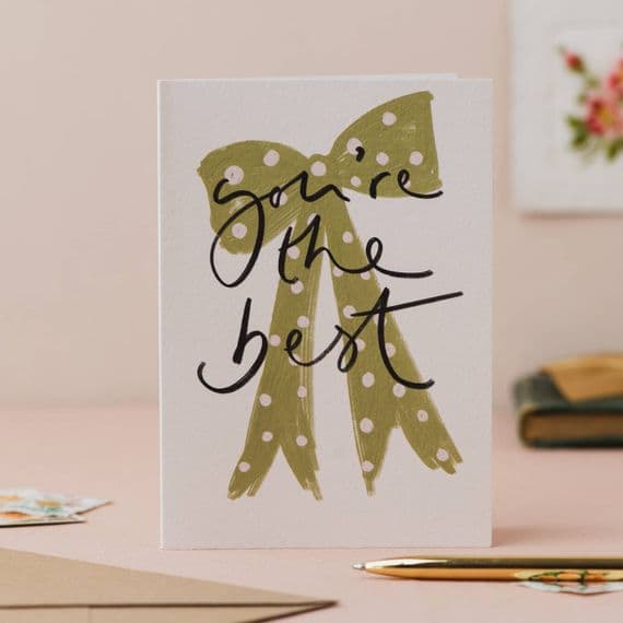 Oh Squirrel Stationery & Cards | You're The Best Thank You Card | Katie Wagstaff | London