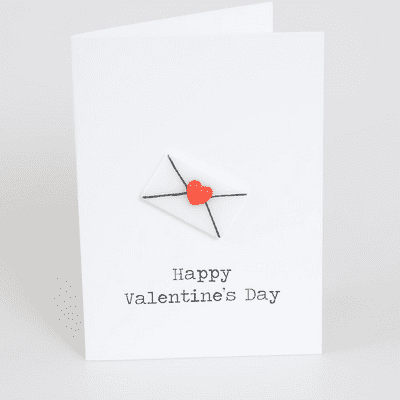 Pam Peters | Fused Glass Happy Valentine's Day Card