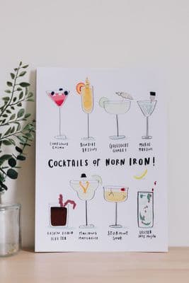 Peter Martin | Cocktails of Norn Iron! Print