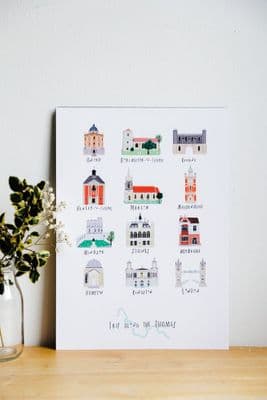 Peter Martin | Trip Along the Thames Print