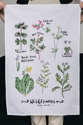 Peter Martin | Wildflowers Not Weeds Tea Towel