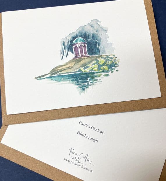 Piera Cirefice Artist | Hillsborough Castle Gardens and Folly Royal Hillsborough Card | Northern Ireland