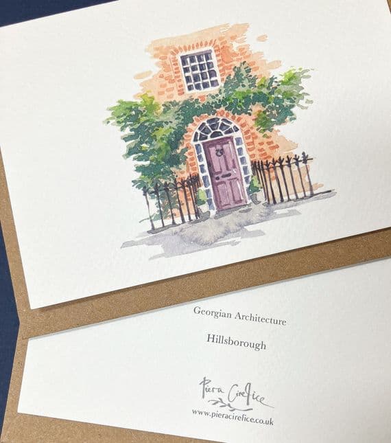 Piera Cirefice Artist | Georgian House Royal Hillsborough Card | Northern Ireland
