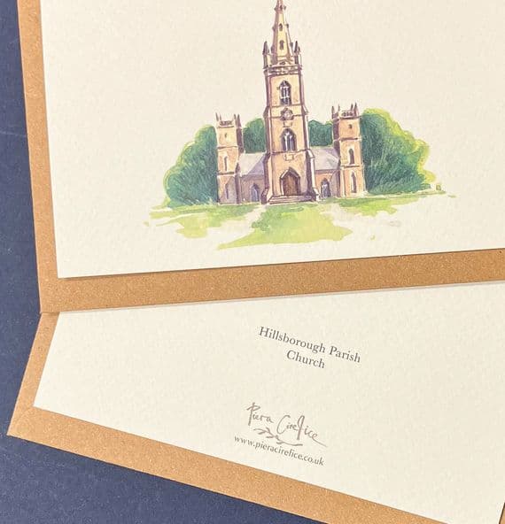 Piera Cirefice Artist | St Malachy's Hillsborough Parish Church Royal Hillsborough Card | Northern Ireland