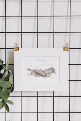 Piera Cirefice | Mourne Mountains from Knockree Print