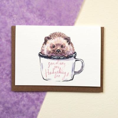 Piera Cirefice | Sending You Hedgehugs Card