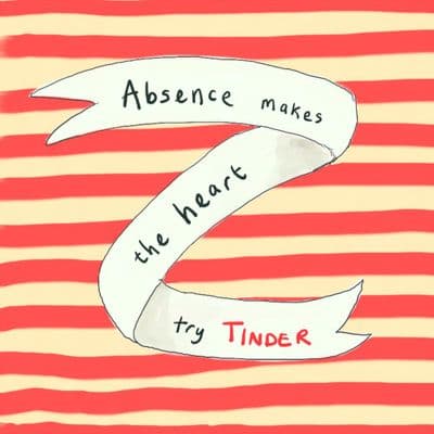 Poet & Painter | Absence Makes the Heart Card