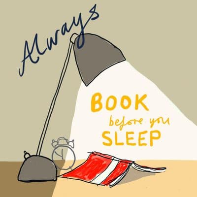 Poet & Painter | Always Book Before Sleep Card