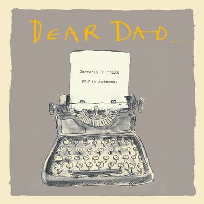 Poet & Painter | Awesome Dad Card