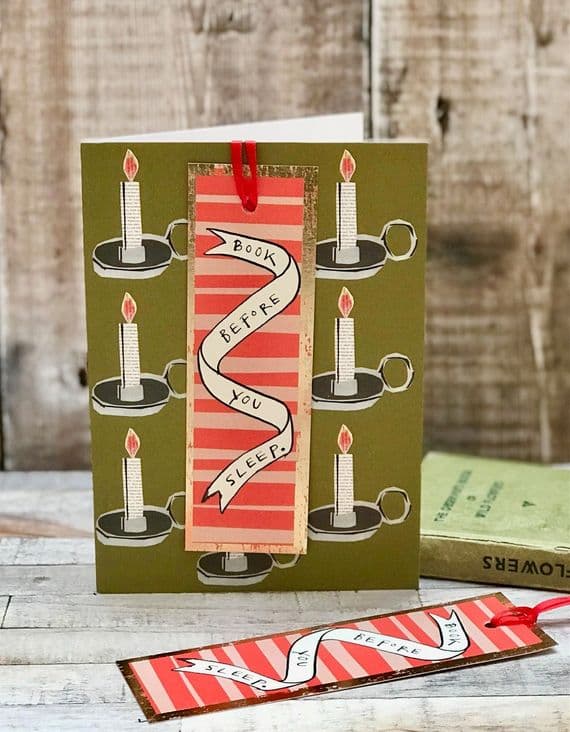 Poet & Painter Cards | Book Before You Sleep Bookmark Card | Bookmark Cards & Gifts