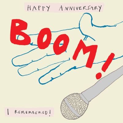 Poet & Painter | Boom Happy Anniversary Card
