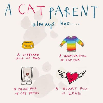 Poet & Painter | Cat Parent Card