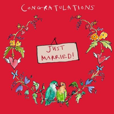 Poet & Painter | Congratulations Just Married Card